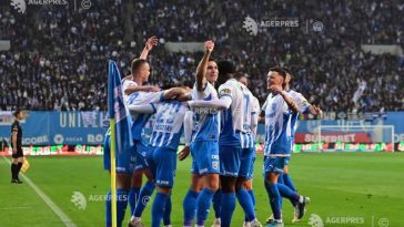 Fotbal: Universitatea Craiova, cu un pas în turul al doilea preliminar al Ligii Campionilor, după 4-1 cu ML Vitebsk