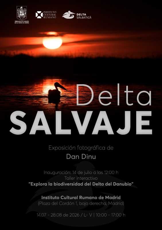 Expoziția ‘Delta Sălbatică’ – din 14 iulie, la sediul Institutului Cultural Român de la Madrid