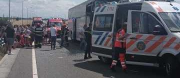 Călărași: 16 persoane au fost transportate la spital în urma accidentului din Drajna