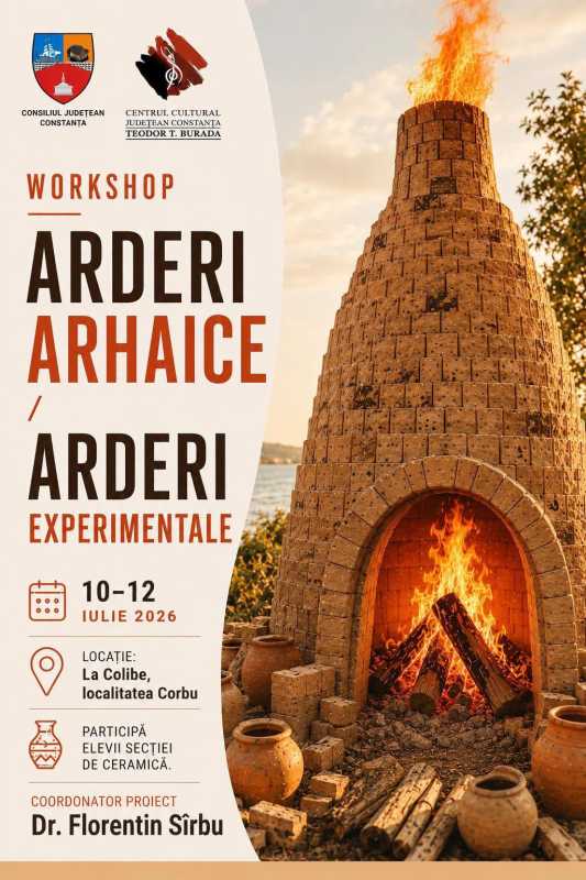 Constanța: Tehnici ancestrale de ardere a ceramicii – demonstrații organizate la Corbu de Centrul Cultural Județean