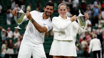 Tenis: Jelena Ostapenko și Marcelo Arevalo au câștigat titlul la Wimbledon în proba de dublu mixt