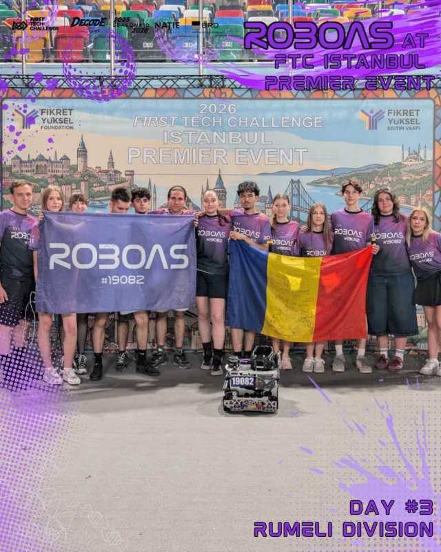 Brașov: Echipa RoboAS a Colegiul Național ‘Andrei Șaguna’, premiată la FIRST Tech Challenge Istanbul