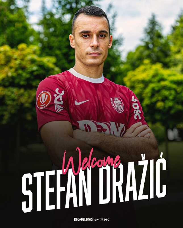 Fotbal: CFR Cluj l-a transferat pe atacantul sârb Stefan Drazic