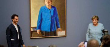 Un portret al Angelei Merkel dezvelit recent a determinat creșterea numărului de vizitatori la un muzeu din Berlin