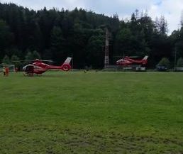 VIDEO Prahova: Două victime ale accidentului din Bucegi – duse cu elicopterul la București; a treia – la Brașov