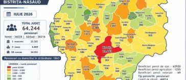 Bistrița-Năsăud: Cel mai vârstnic pensionar din județ are 101 ani; cel mai tânăr, 48