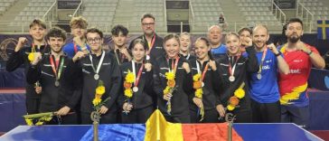 Tenis de masă: Echipele Under-19 ale României, medaliate cu argint la Campionatele Europene de juniori