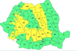 ANM: Atenționări Cod galben de vreme instabilă în aproape jumătate din țară, miercuri și joi