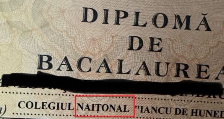 Hunedoara: Diplome de bacalaureat retrase, după ce numele liceului a fost scris greșit