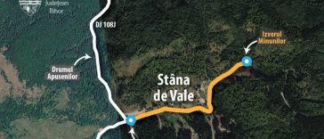 Bihor: Se modernizează drumul din stațiunea Stâna de Vale, până la Izvorul Minunilor