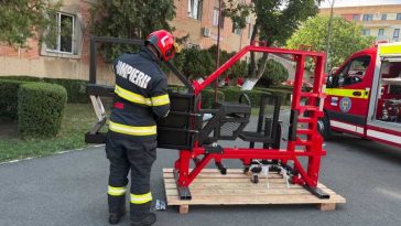 Bihor: Un simulator de descarcerare, unic în țară, va fi folosit de centrul de pregătire a pompierilor de la Marghita (FOTO/VIDEO)