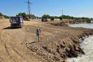 Ialomița: Lucrările la noul pod de la Țăndărei avansează; terenul a fost pregătit pentru foraje