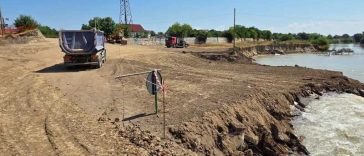 Ialomița: Lucrările la noul pod de la Țăndărei avansează; terenul a fost pregătit pentru foraje