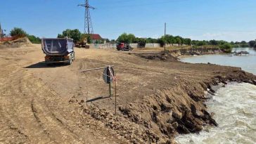 Ialomița: Lucrările la noul pod de la Țăndărei avansează; terenul a fost pregătit pentru foraje