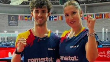 Tenis de masă: Argint pentru Robert Istrate și Bianca Mei-Roșu, la dublu mixt U19, la Europenele de juniori