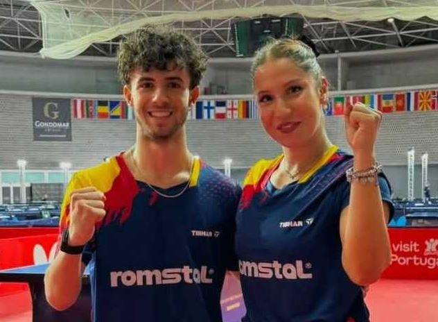 Tenis de masă: Argint pentru Robert Istrate și Bianca Mei-Roșu, la dublu mixt U19, la Europenele de juniori