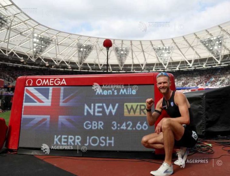 Atletism: Britanicul Josh Kerr a doborât recordul mondial în proba de o milă, la reuniunea Diamond League de la Londra