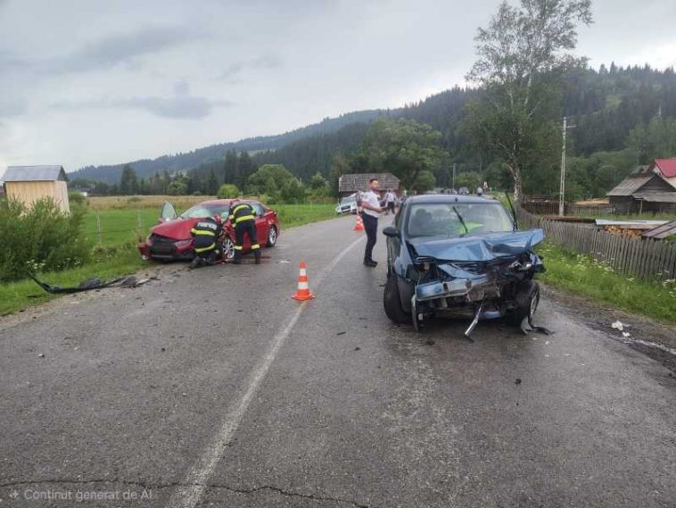 Suceava: Accident cu cinci victime, printre care și un copil, la Plaiul Șarului.