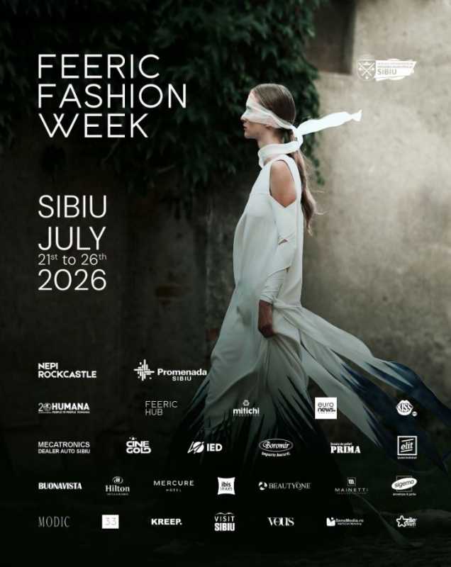 Sibiu: 150 de designeri din 20 de țări participă la Feeric Fashion Week, în perioada 21 – 26 iulie