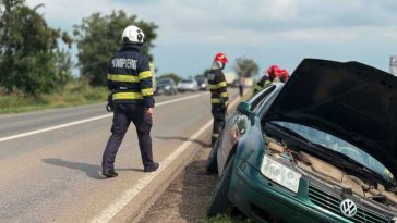 Botoșani: Un bărbat cu permisul anulat și într-o avansată stare de ebrietate a produs un accident rutier