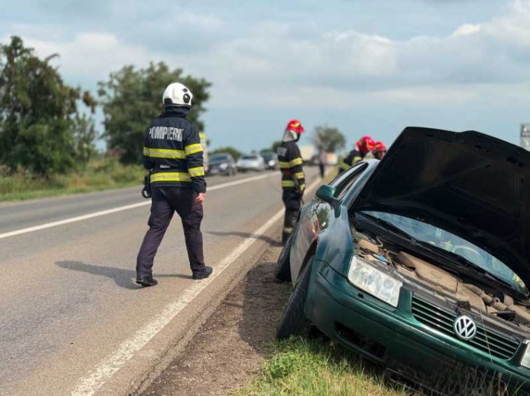 Botoșani: Un bărbat cu permisul anulat și într-o avansată stare de ebrietate a produs un accident rutier