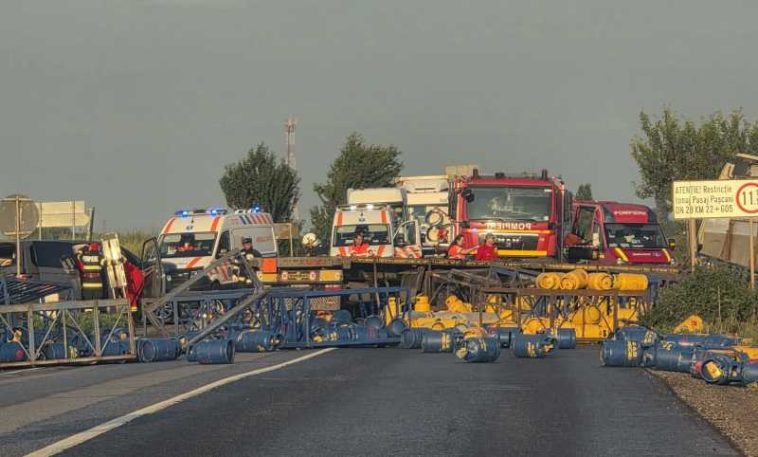Neamț: Șase răniți, între care trei copii, în urma accidentului produs DN 2 (E 85), la Săbăoani