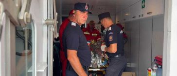 VIDEO Incendiu petrolier/Constanța: Doi dintre marinarii răniți au suferit arsuri pe 10-15% din corp