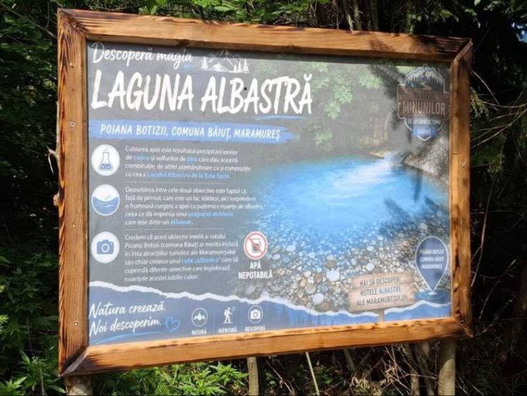 Maramureș: Drumul spre Lacul Laguna Albastră, marcat pentru turiști și practicanții silvoterapiei