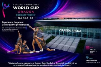#AnulNadia/ Bihor: Oradea Arena găzduiește, la finalul lunii iulie, Cupa Mondială de Gimnastică Aerobică