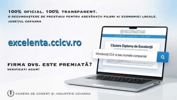 Covasna: CCI a lansat Sistemul de Excelență în Afaceri Locale, dedicat firmelor cu impact local