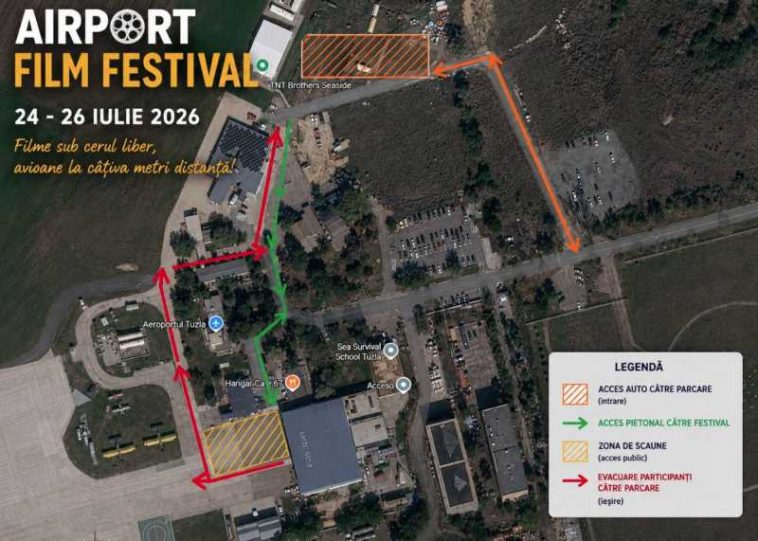 Constanța: Airport Film Festival – trei seri cu filme sub cerul liber, pe pista aeroportului de la Tuzla