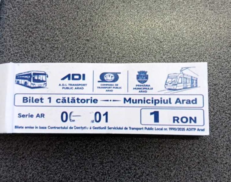 Arad: Au fost finalizate pregătirile pentru introducerea celui mai ieftin transport public din țară