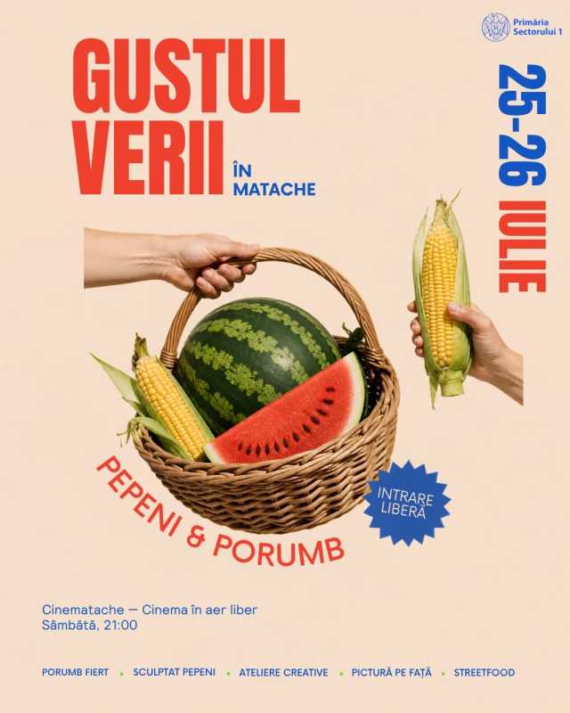 Piața Matache aduce în weekend gusturile verii și cinema în aer liber