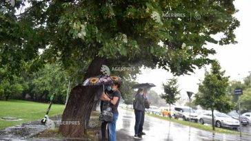 Cod portocaliu de averse torențiale și vânt în zone din județul Ilfov, în ora următoare