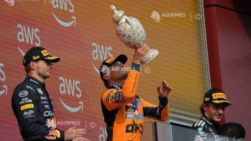 Auto-F1: Norris (McLaren) – Sunt fericit să fiu în sfârșit din nou pe prima treaptă a podiumului