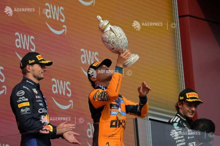 Auto-F1: Norris (McLaren) – Sunt fericit să fiu în sfârșit din nou pe prima treaptă a podiumului