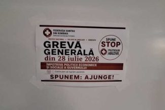 Arad: Greva din spitale, doar cu 100 de sindicaliști pe zi, din cauza deficitului de personal