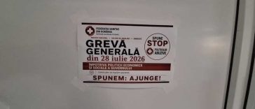 Arad: Greva din spitale, doar cu 100 de sindicaliști pe zi, din cauza deficitului de personal