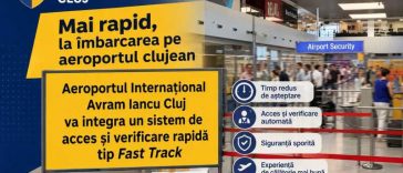 Cluj: Aeroportul ‘Avram Iancu’ va integra un sistem de acces și verificare de tip ‘Fast Track’