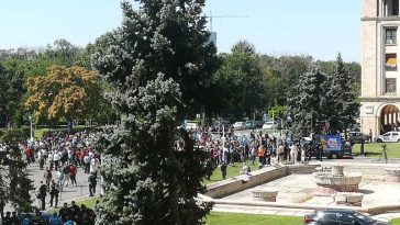 Protest al oierilor în fața ANSVSA; s-au folosit gaze lacrimogene