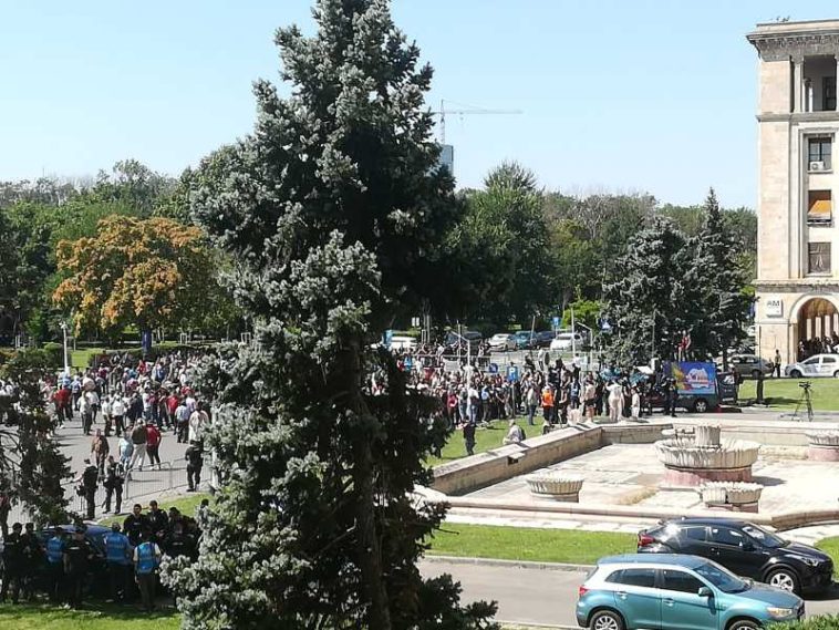 Protest al oierilor în fața ANSVSA; s-au folosit gaze lacrimogene