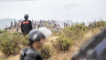 Poliția marocană a arestat aproximativ 30 de persoane în timpul confruntărilor din apropierea enclavei spaniole Ceuta (AFP)