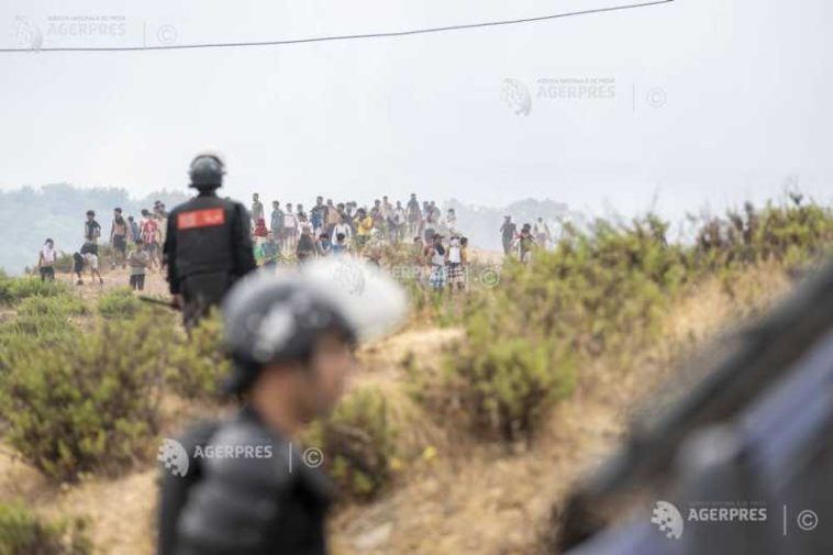 Poliția marocană a arestat aproximativ 30 de persoane în timpul confruntărilor din apropierea enclavei spaniole Ceuta (AFP)
