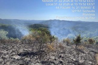 VIDEO Caraș-Severin: Elicopter și forțe suplimentare pentru stingerea incendiilor de la Sichevița și Berzasca
