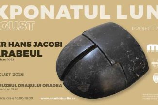 Bihor: Sculptura Scarabeul, creată de Peter Hans Jacobi, exponatul lunii august la Muzeul Țării Crișurilor