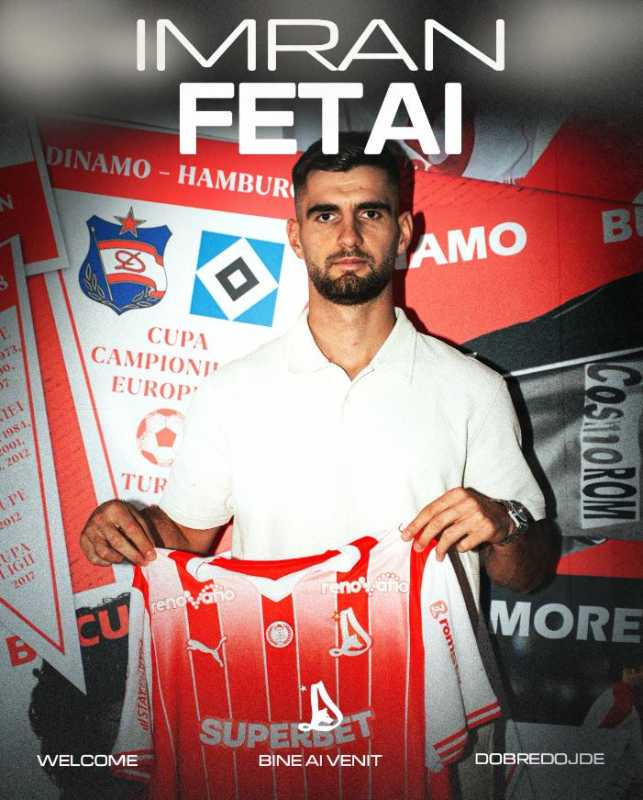 Fotbal: Dinamo l-a transferat pe fundașul nord-macedonean Imran Fetai