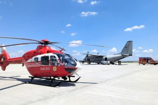 Aeronava C-27J Spartan a Forţelor Aeriene Române se întoarce în România, după ce a transportat în Belgia şi Germania doi pacienţi cu arsuri / Misiunea medicală, extrem de complexă