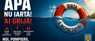 Nou avertisment al Inspectoratului General pentru Situaţii de Urgenţă: Apa nu iartă! Curentul, adâncimea apei, diferenţele de temperatură sau obstacolele ascunse pot pune în pericol chiar şi persoanele care ştiu să înoate