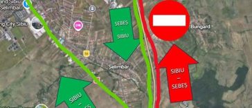 Restricţii de circulaţie pe A1, în judeţul Sibiu, în noaptea de luni spre marţi