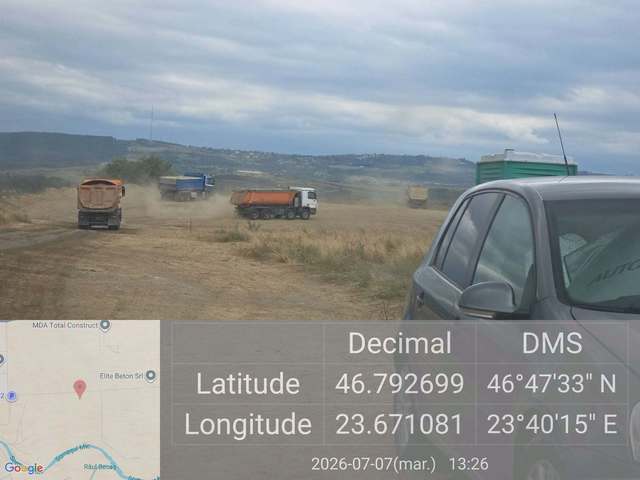 Garda de Mediu a descoperit al cincilea depozit ilegal de material excavat în judeţul Cluj / A fost aplicată o nouă amendă de 160.000 de lei